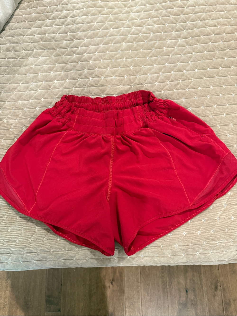 lululemon athletica Bright Red Athletic Shorts